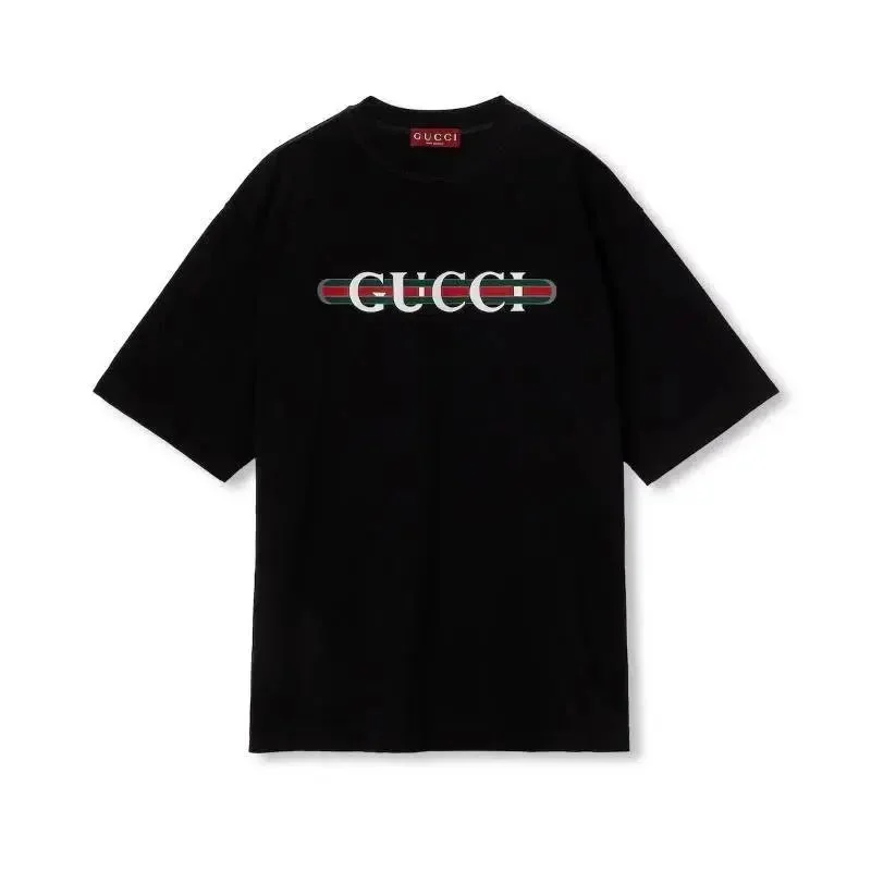 Gucci Gucci Web Stripe Black T-Shirt Black