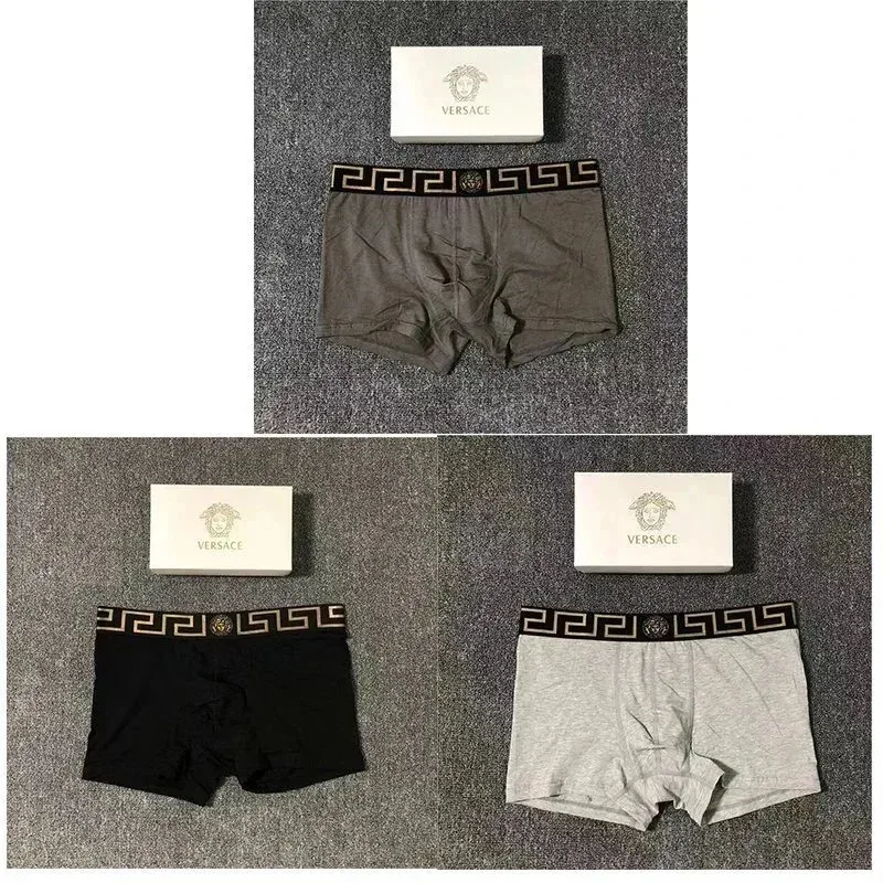 Versace Versace Medusa Boxer Shorts Gift Set in White, Dark Grey & Black Multicolor