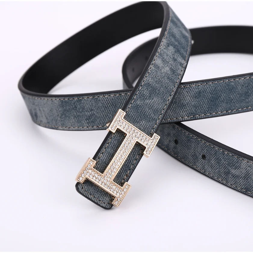 Hermès Hermès H Denim Blue Belt Blue