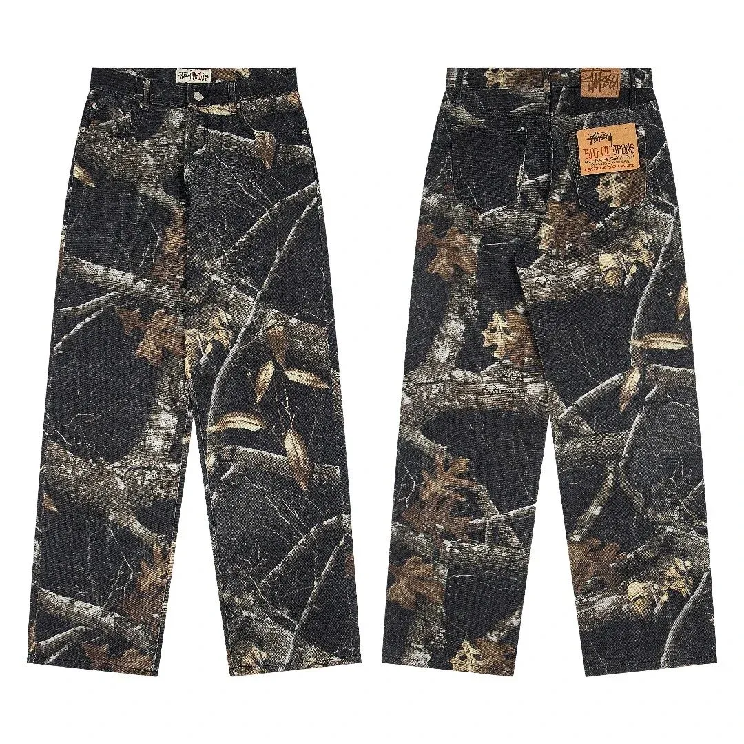 Stussy Stussy Stüssy BIG OL' JEANS Camo Black/Brown Jeans Black - 1