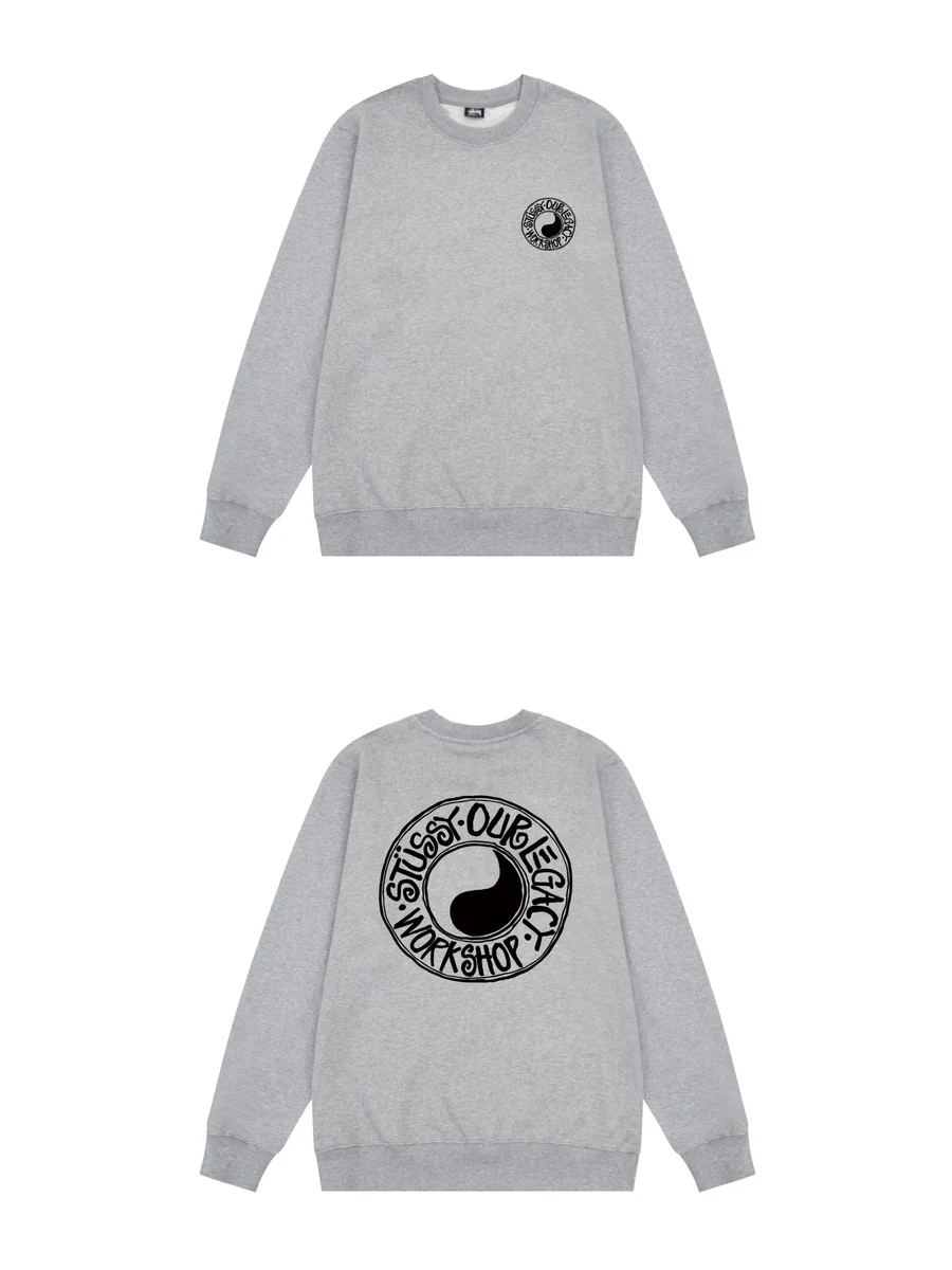 Stussy Stüssy Our Legacy Workshop Grey Crewneck Sweatshirt Grey - 1
