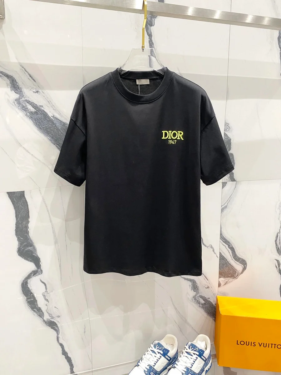 Dior Dior Black '1947' Embroidered T-Shirt Black - 1