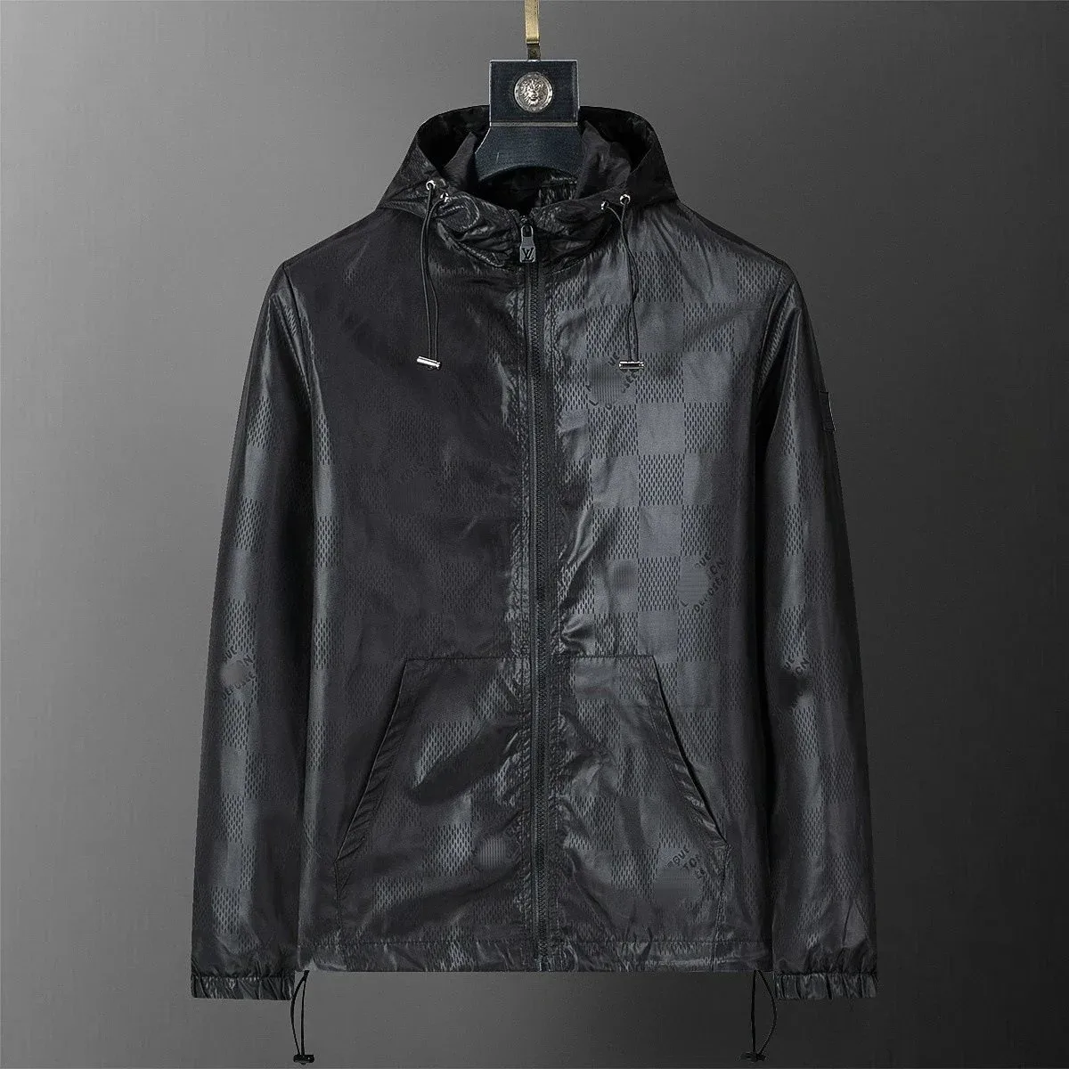 Louis Vuitton Louis Vuitton Monogram Hooded Windbreaker Black Black