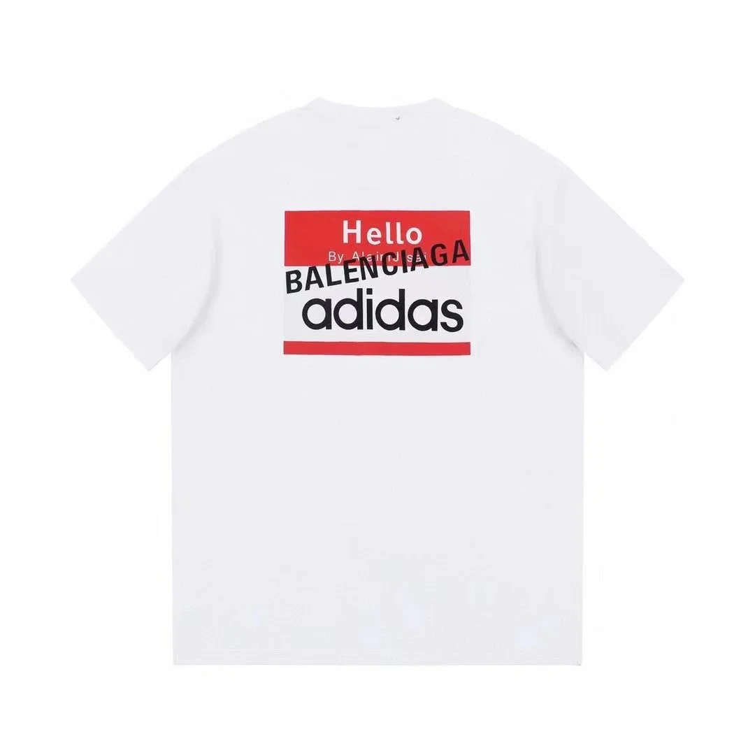 Balenciaga Balenciaga x Adidas Hello T-Shirt White White - 1