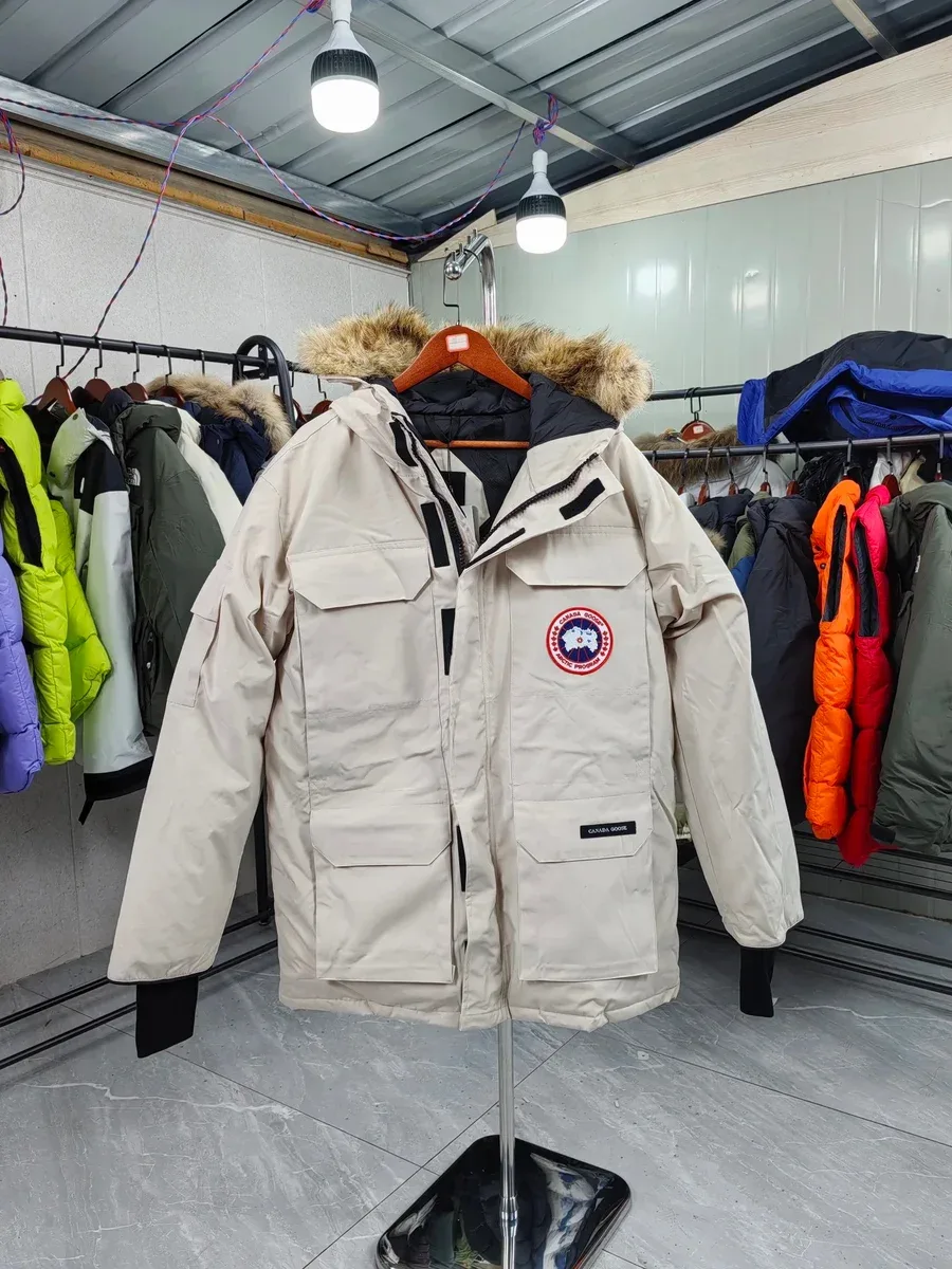 Canada Goose Canada Goose Expedition Beige Parka with Fur Hood Beige - 1