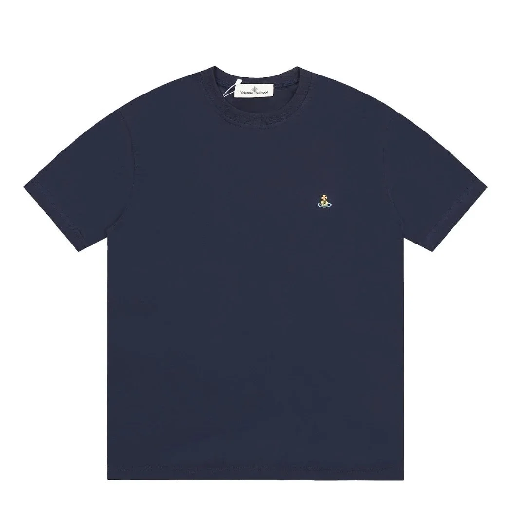 Vivienne Westwood Vivienne Westwood Orb T-Shirt Navy Solid Top Navy - 1