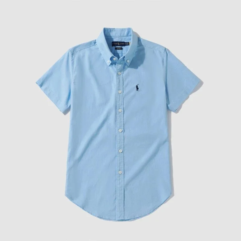 Polo Ralph Lauren Polo Ralph Lauren Classic Logo Light Blue Short Sleeve Shirt Blue - 1