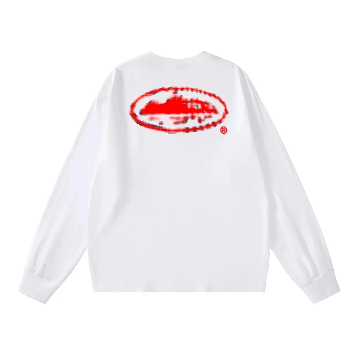 Other White Red Mountain Print Long Sleeve T-Shirt White - 1