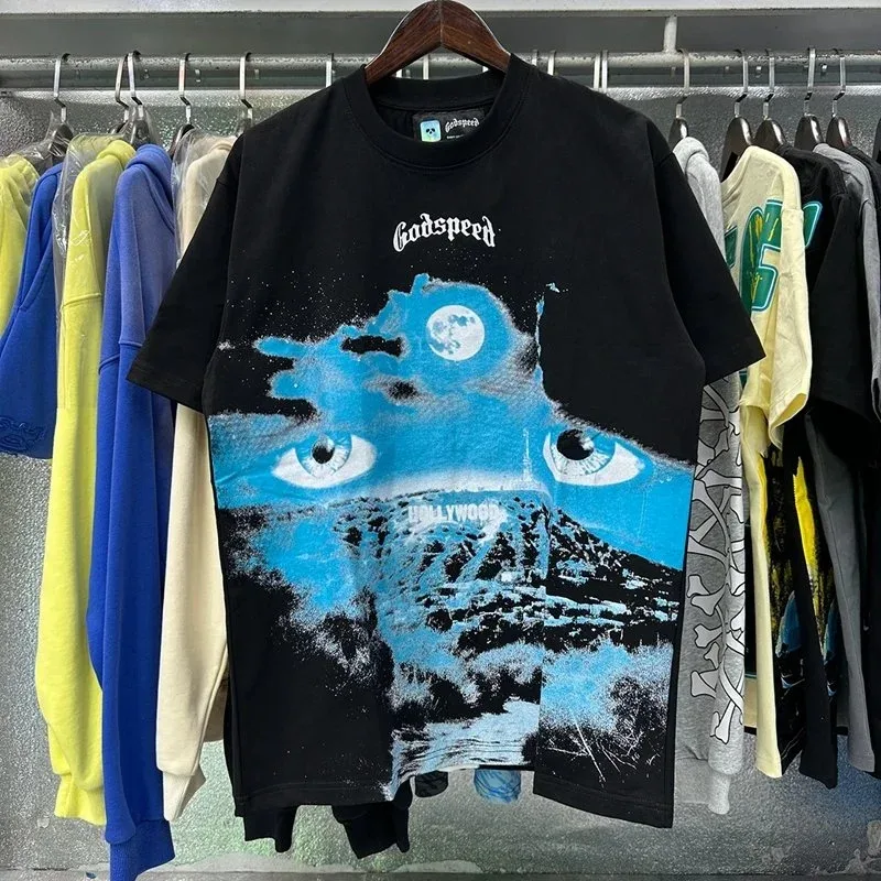 Godspeed Godspeed Hollywood Eyes Black T-Shirt Black - 1