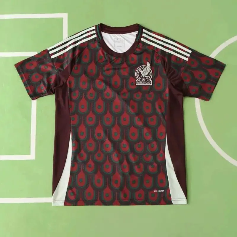 Adidas Adidas Mexico Classic Football Jersey Maroon/White Red - 1