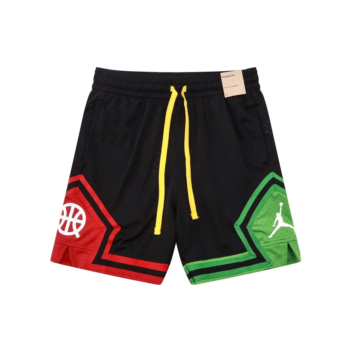Jordan Jordan Air Jordan 4 Black Red Green Shorts Black - 1