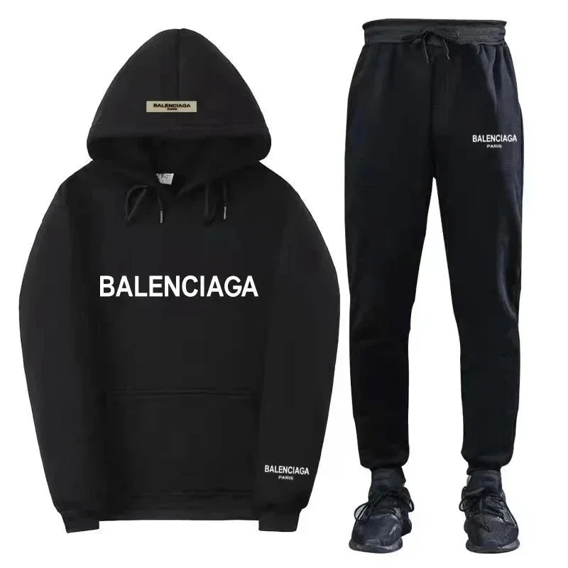 Balenciaga Balenciaga Black Hoodie & Pants Set Black - 1