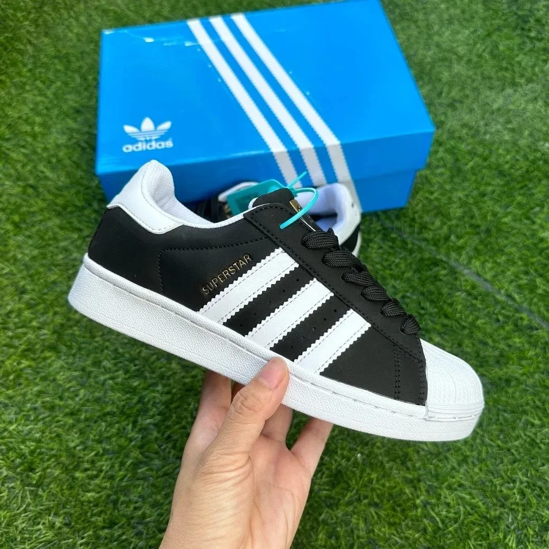 Adidas Adidas Superstar Black/White Sneakers Black - 1