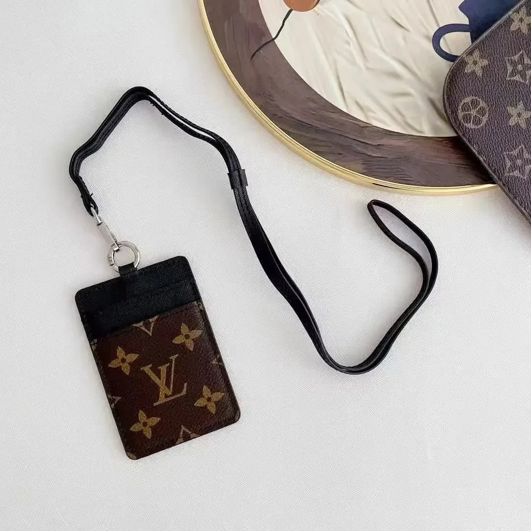 Louis Vuitton Louis Vuitton Monogram Brown Card Holder Lanyard Brown