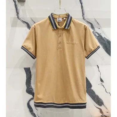 Burberry Burberry Polo Bear Short Sleeve Polo Shirt Camel Beige - 1