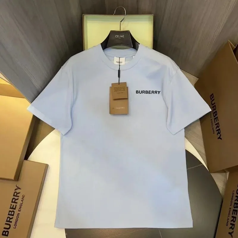 Burberry Burberry Light Blue Classic Logo T-Shirt Blue - 1