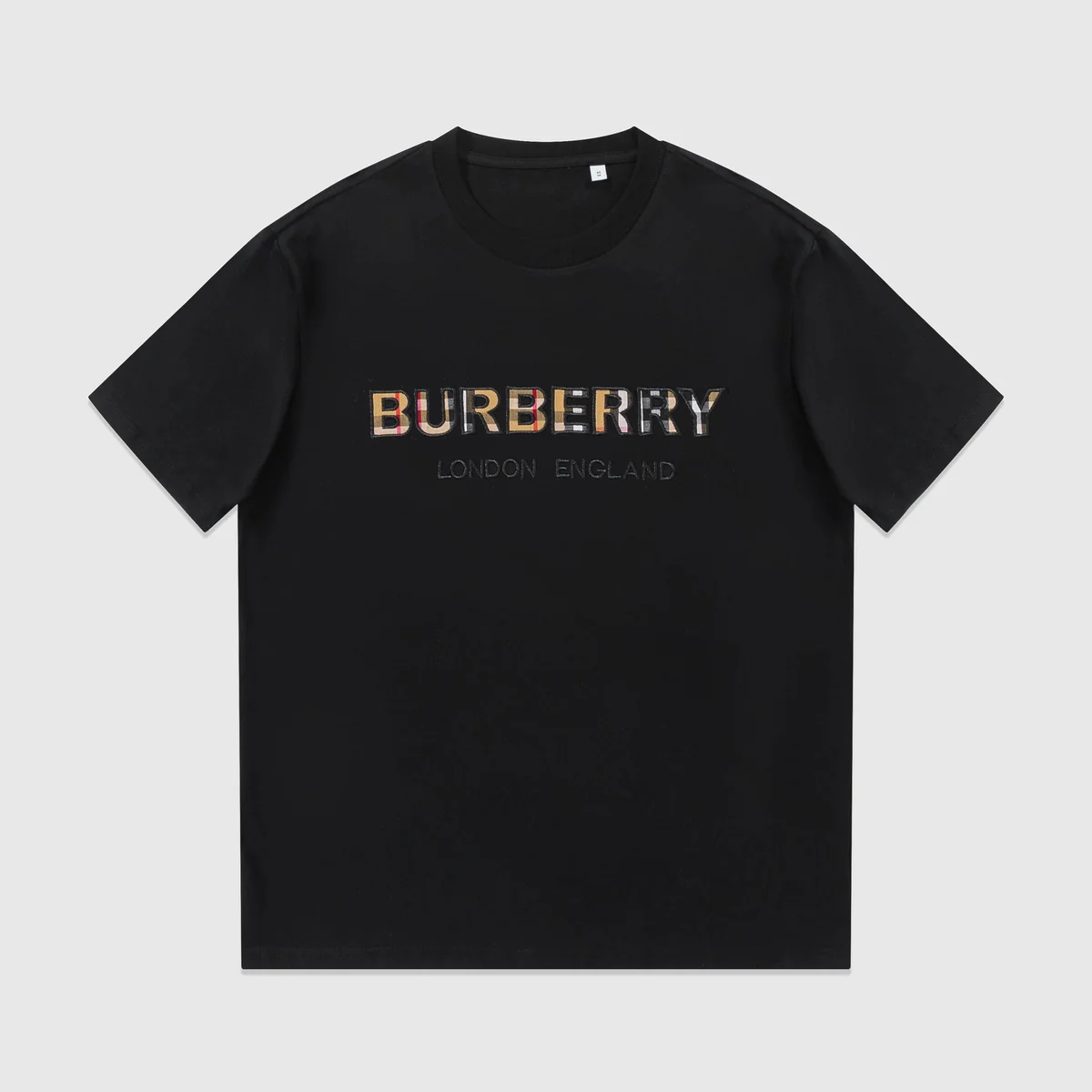 Burberry Burberry Vintage Check Logo T-Shirt Black Black