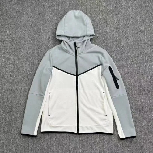 Nike Nike Tech Fleece Iron Grey/White Hoodie Grey - 1