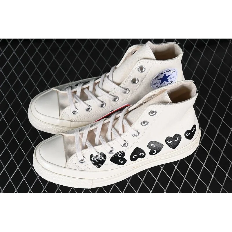 Converse Converse Chuck Taylor x Comme des Garçons Heart High Top Sail/Black Sneakers White - 1