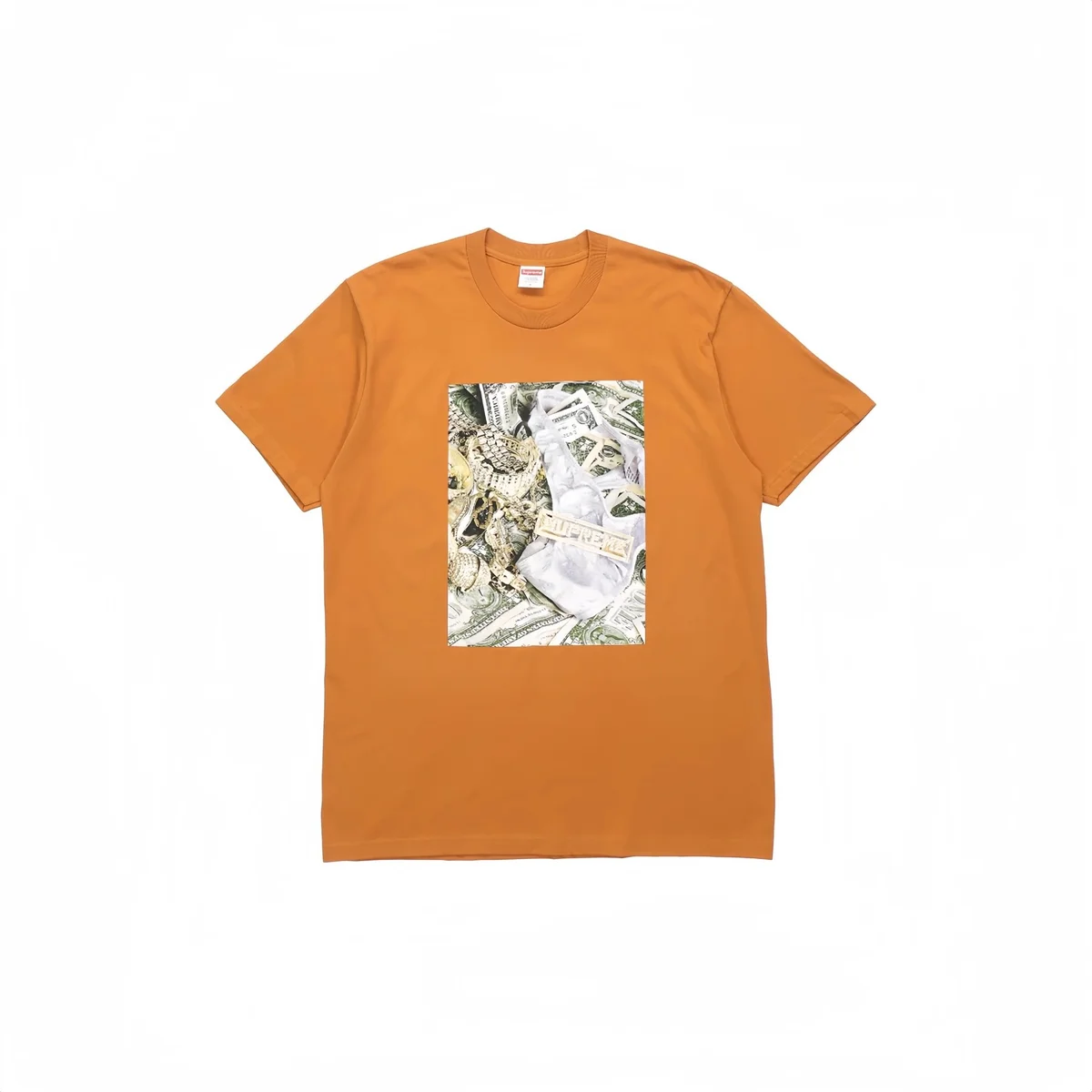 Supreme Supreme Money Print T-Shirt Orange Orange - 1