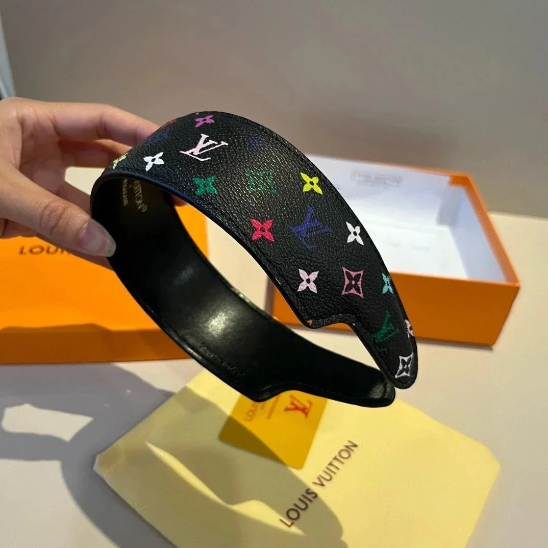 Louis Vuitton Louis Vuitton Monogram Multi-color Headband Black