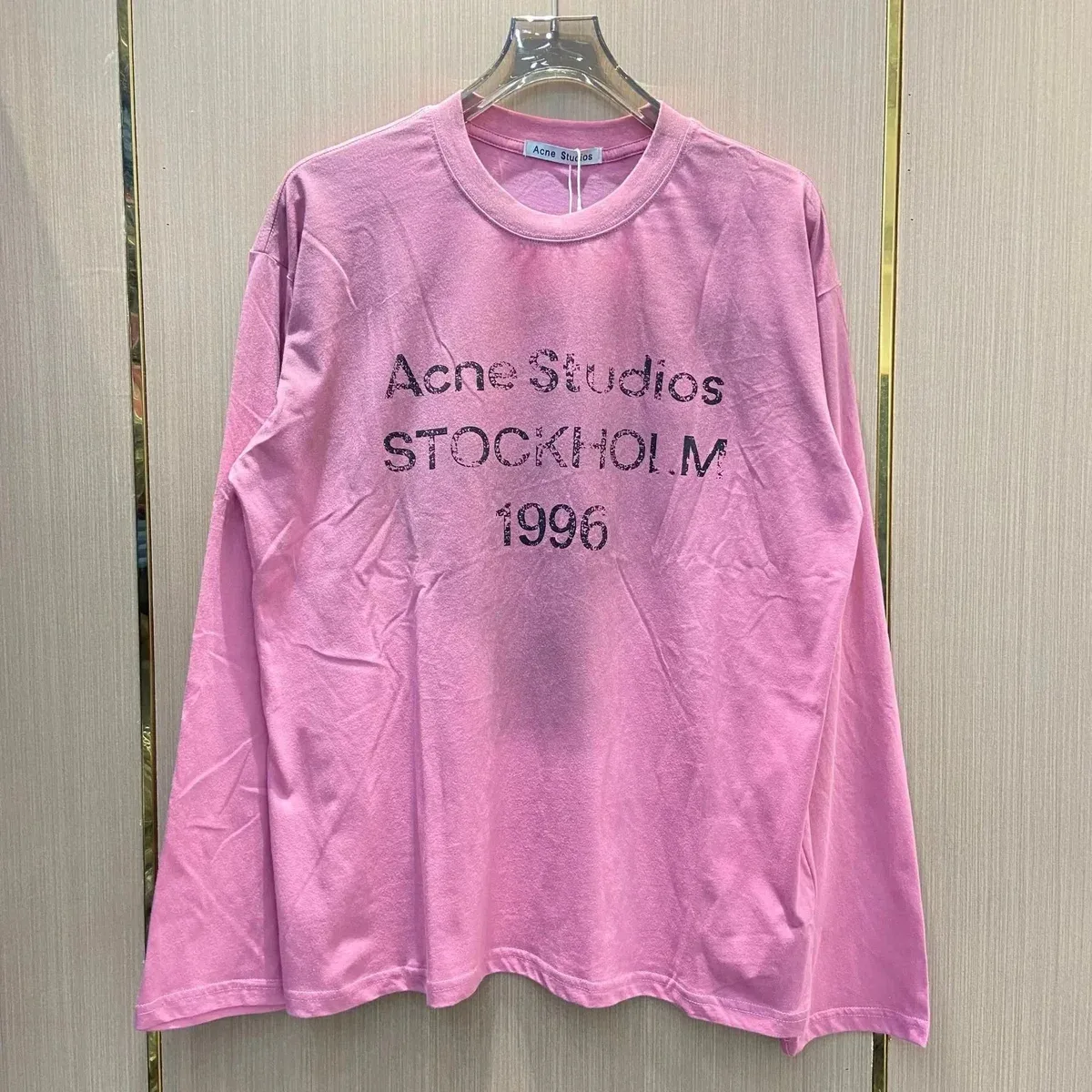 Acne Studios Acne Studios N粉色 Long Sleeve T-Shirt Pink - 1