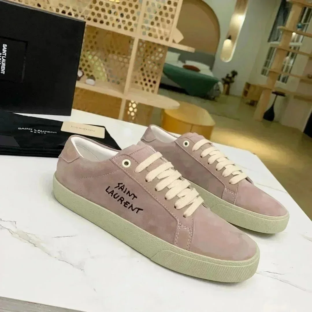 Saint Laurent Saint Laurent Dusty Pink/Off-White Sneakers Pink