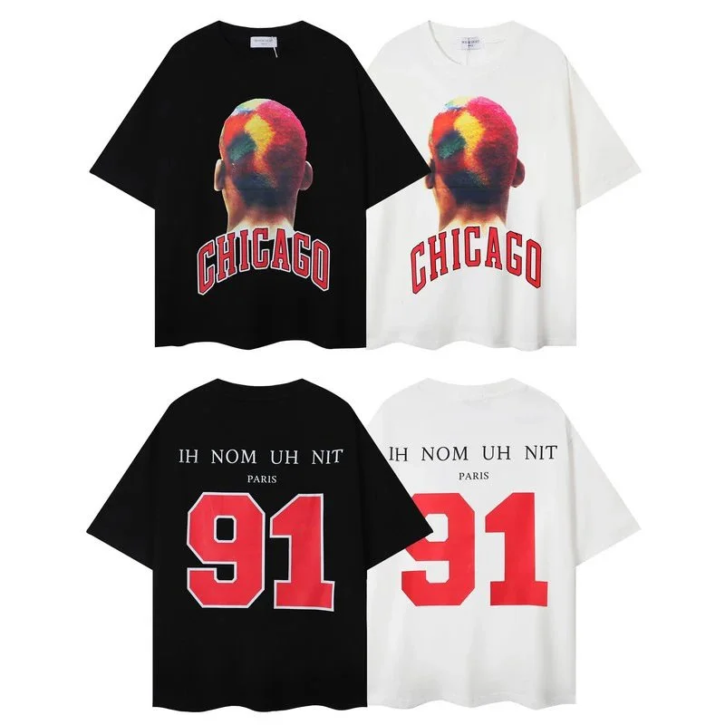 Other Chicago Print T-Shirt 820 Black T-Shirts Black - 1