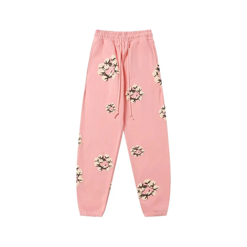 Other Pink Floral Print Sweatpants Pink - 1