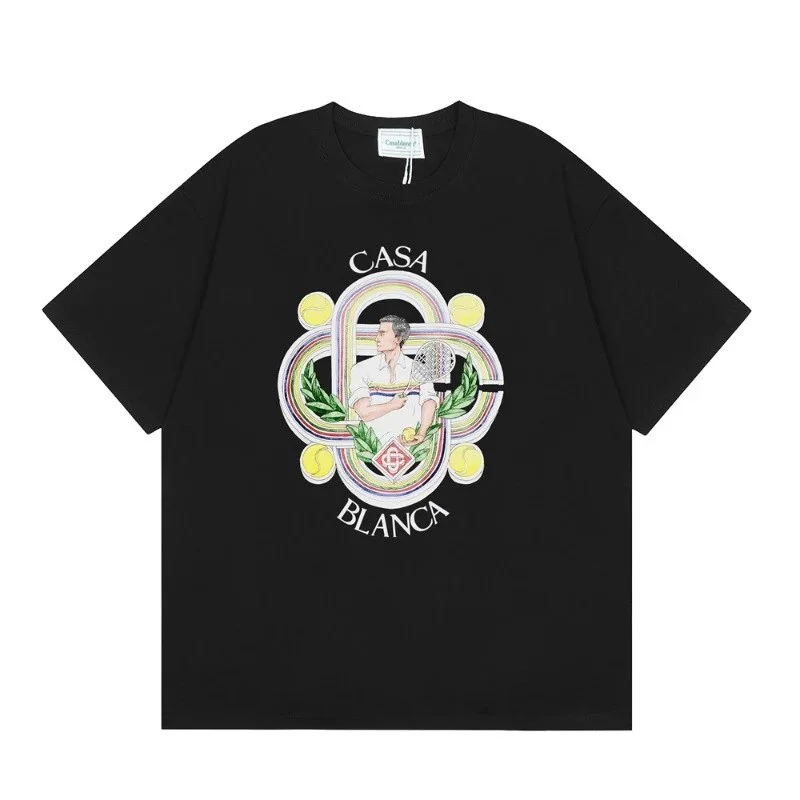 Other Black Tennis Graphic T-Shirt Black - 1