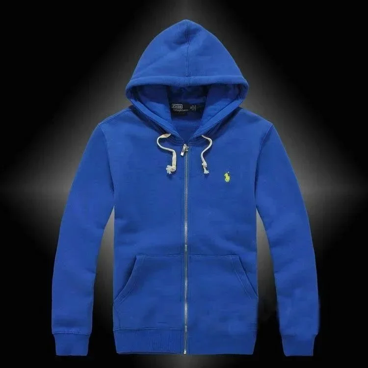 Polo Ralph Lauren Polo Ralph Lauren Big Pony Royal Blue Zip-Up Hoodie Blue - 1