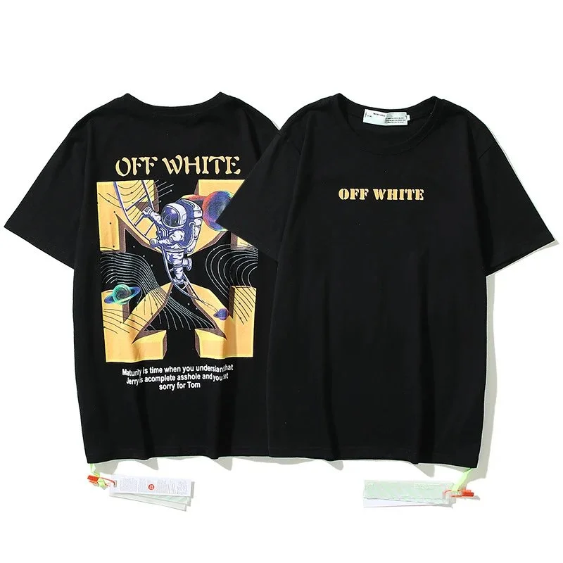 Off-White Off-White Black Graphic T-Shirt Black - 1