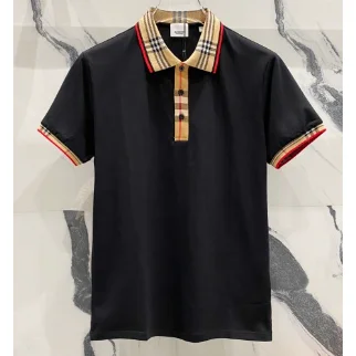 Burberry Burberry Classic Check Black Polo Shirt Black