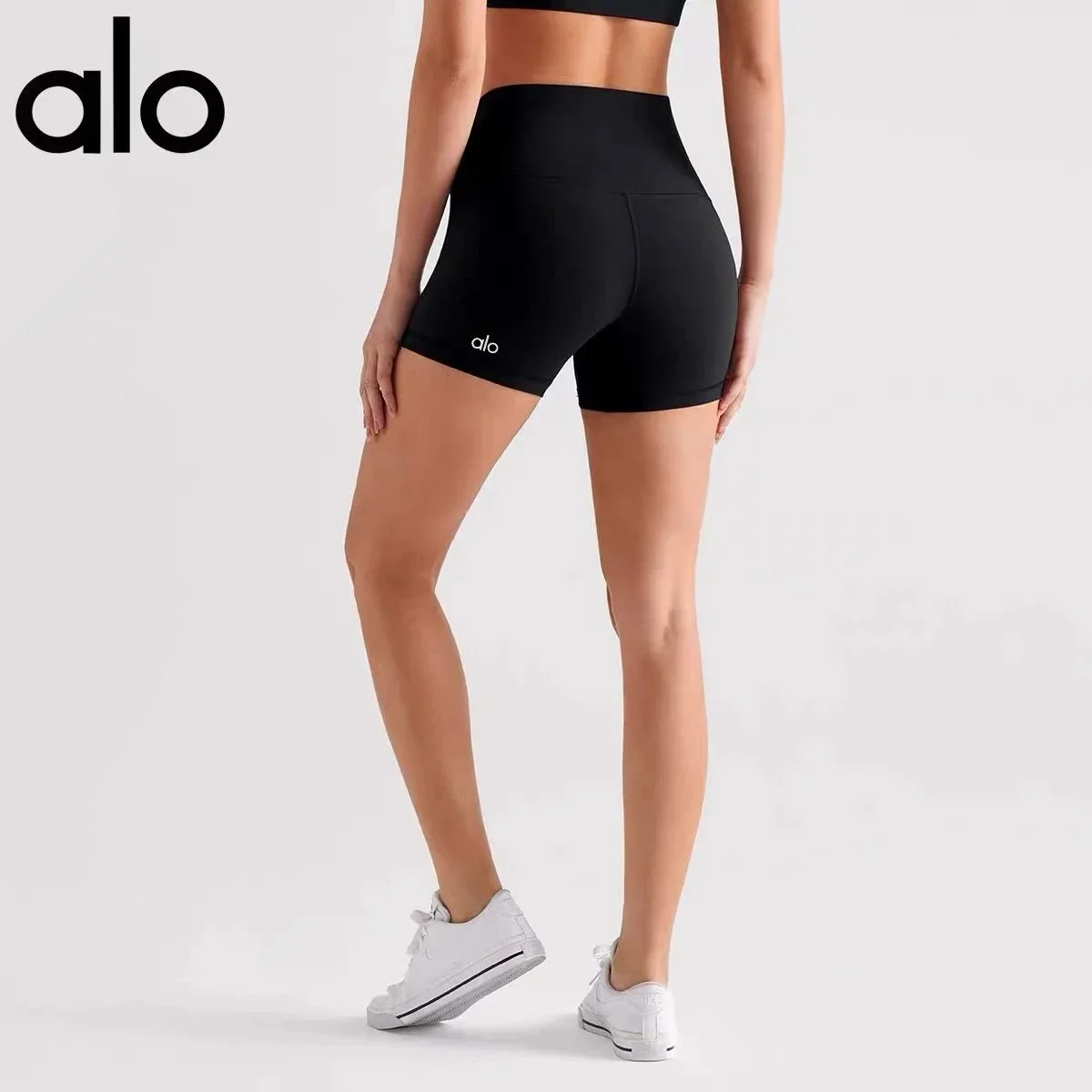 Alo Yoga Alo High-Waisted Biker Shorts Black Black - 1