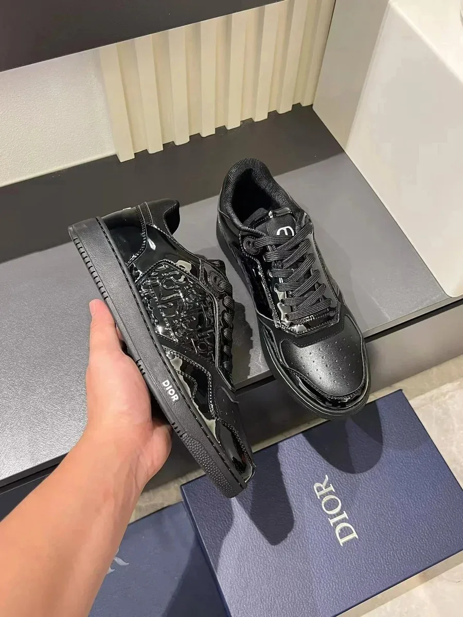 Dior Dior Dior Oblique Triple Black Sneakers Black