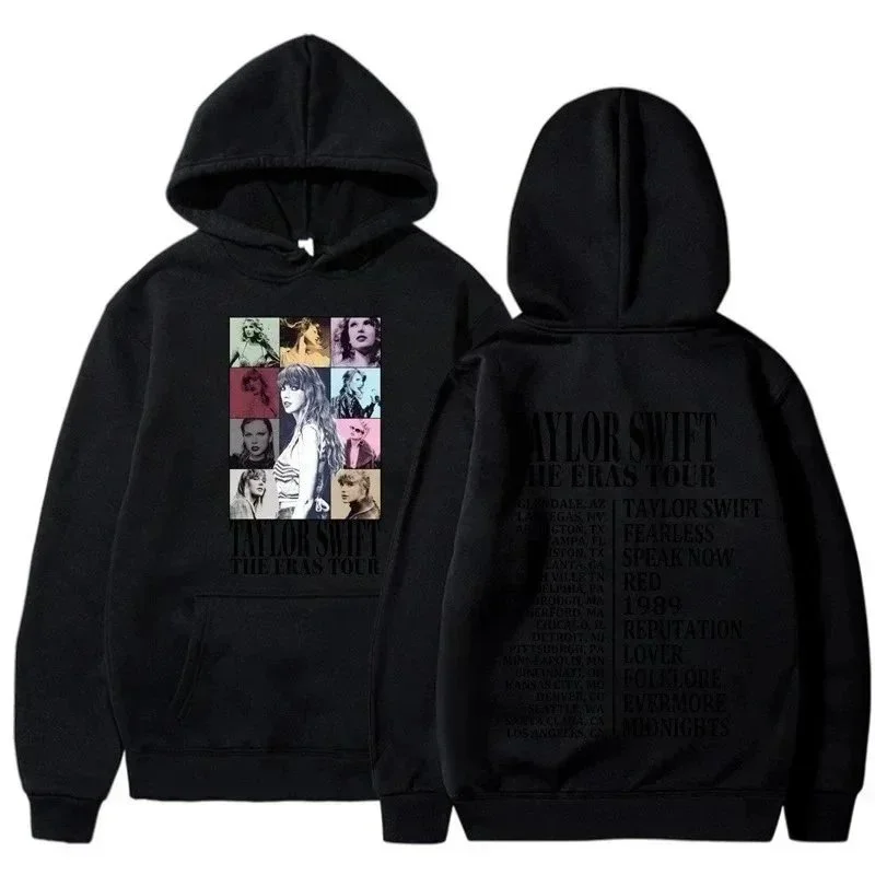 Other Taylor Swift The Eras Tour Black Hoodie Black - 1