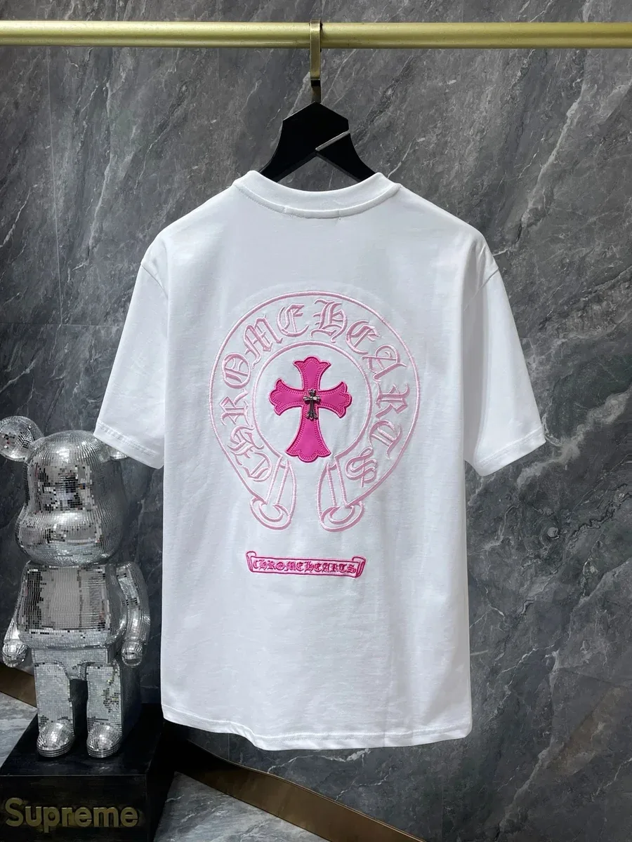 Chrome Hearts Chrome Hearts CH Cross White/Pink T-Shirt White
