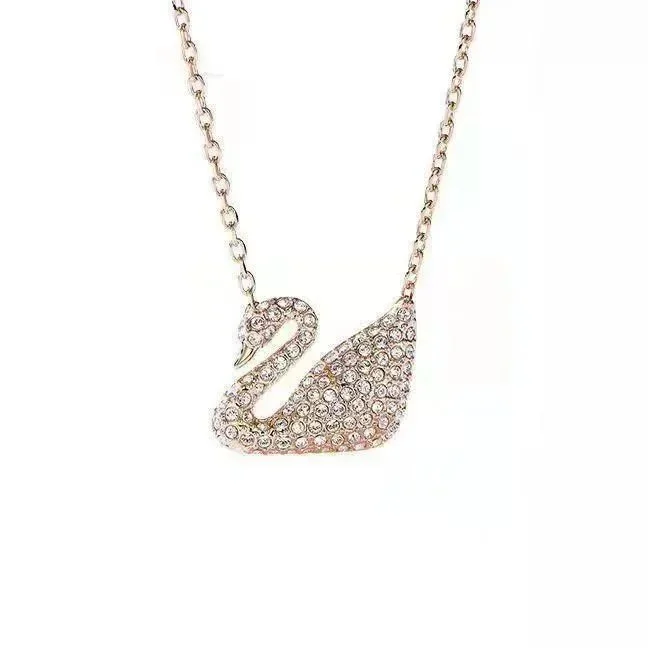Swarovski Swarovski Swan Crystal Necklace Silver - 1