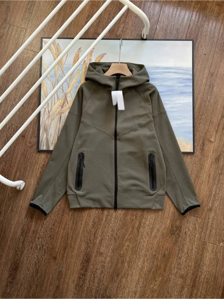 Other Oversized Military Green Hooded Jacket Green - 1