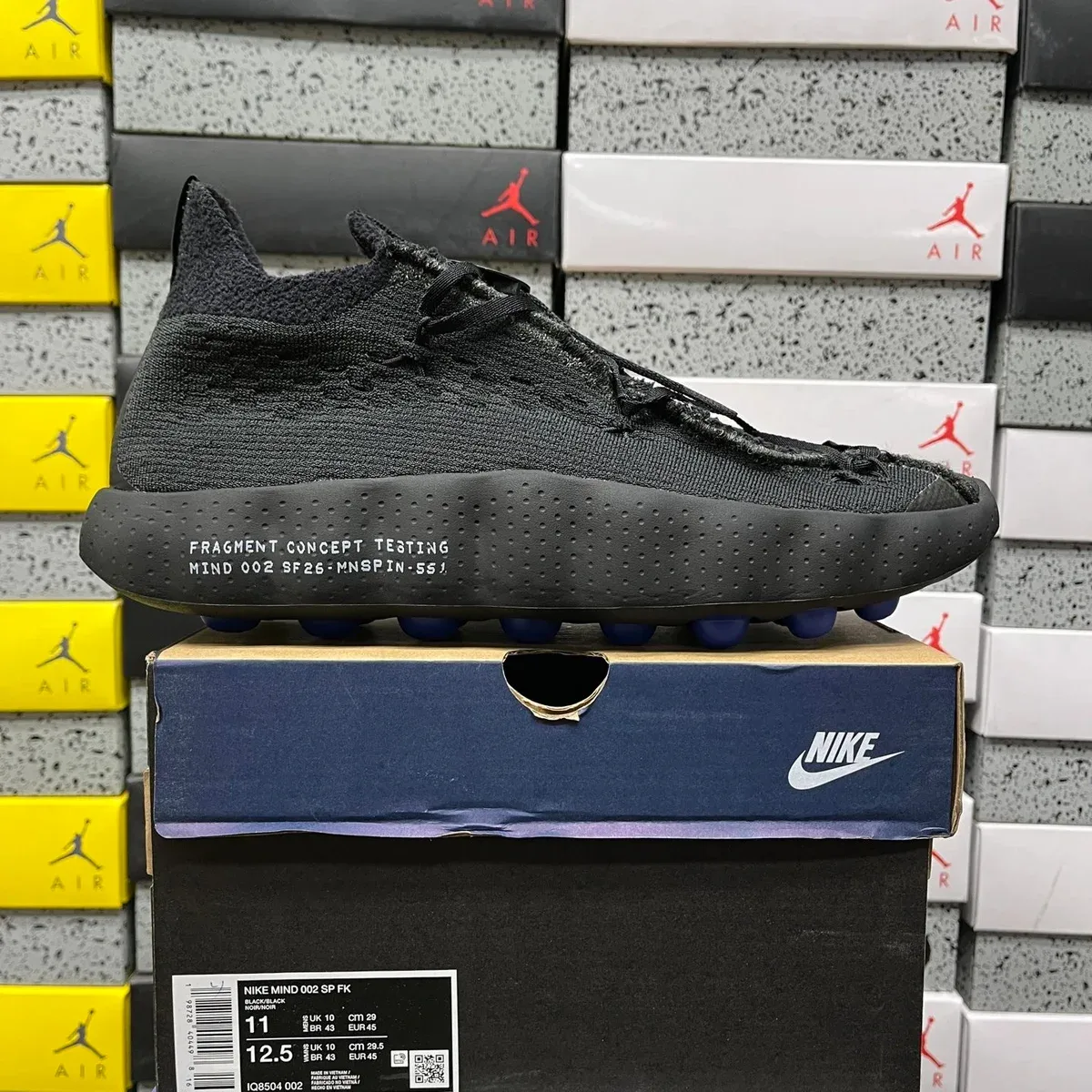 Nike Nike Air Max Mind 002 SP FK Black Triple Black Sneakers Black - 1