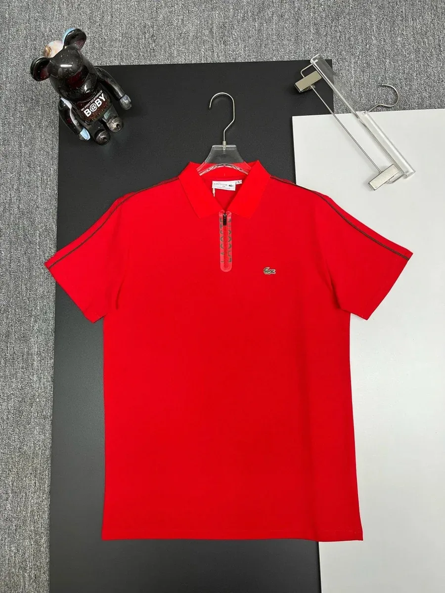 Lacoste Lacoste Red Crocodile Polo Shirt Red - 1