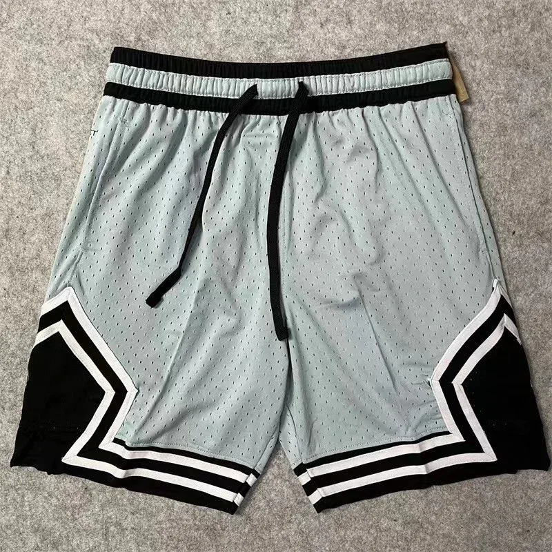 Other NO10 Light Blue Mesh Basketball Shorts Blue - 1