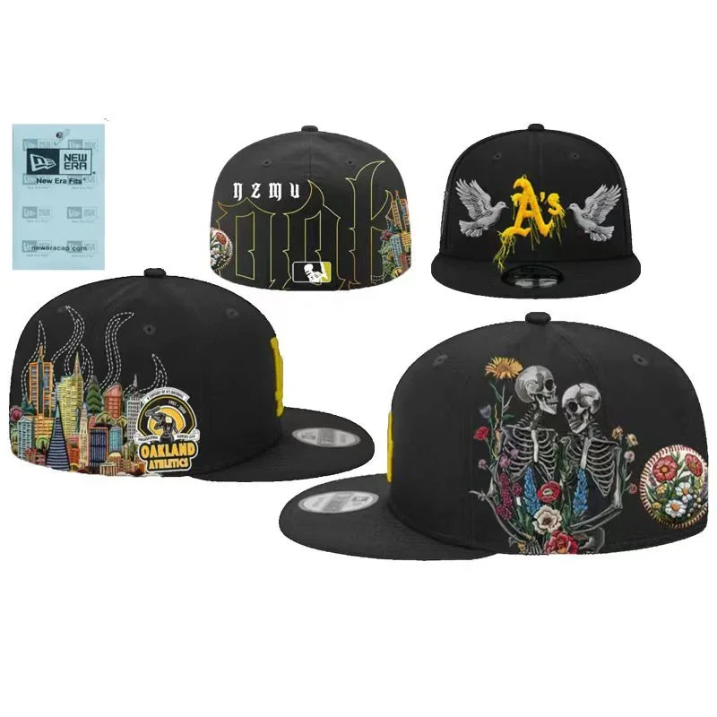 New Era New Era 59FIFTY Oakland Athletics Cityscape Black Fitted Cap Black