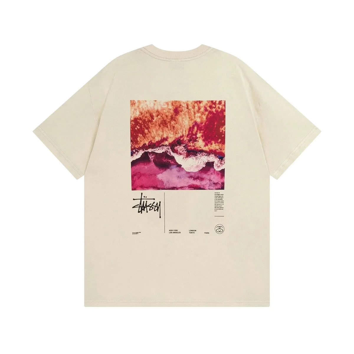 Stussy Stussy STX-079 Cream Graphic T-Shirt Cream - 1