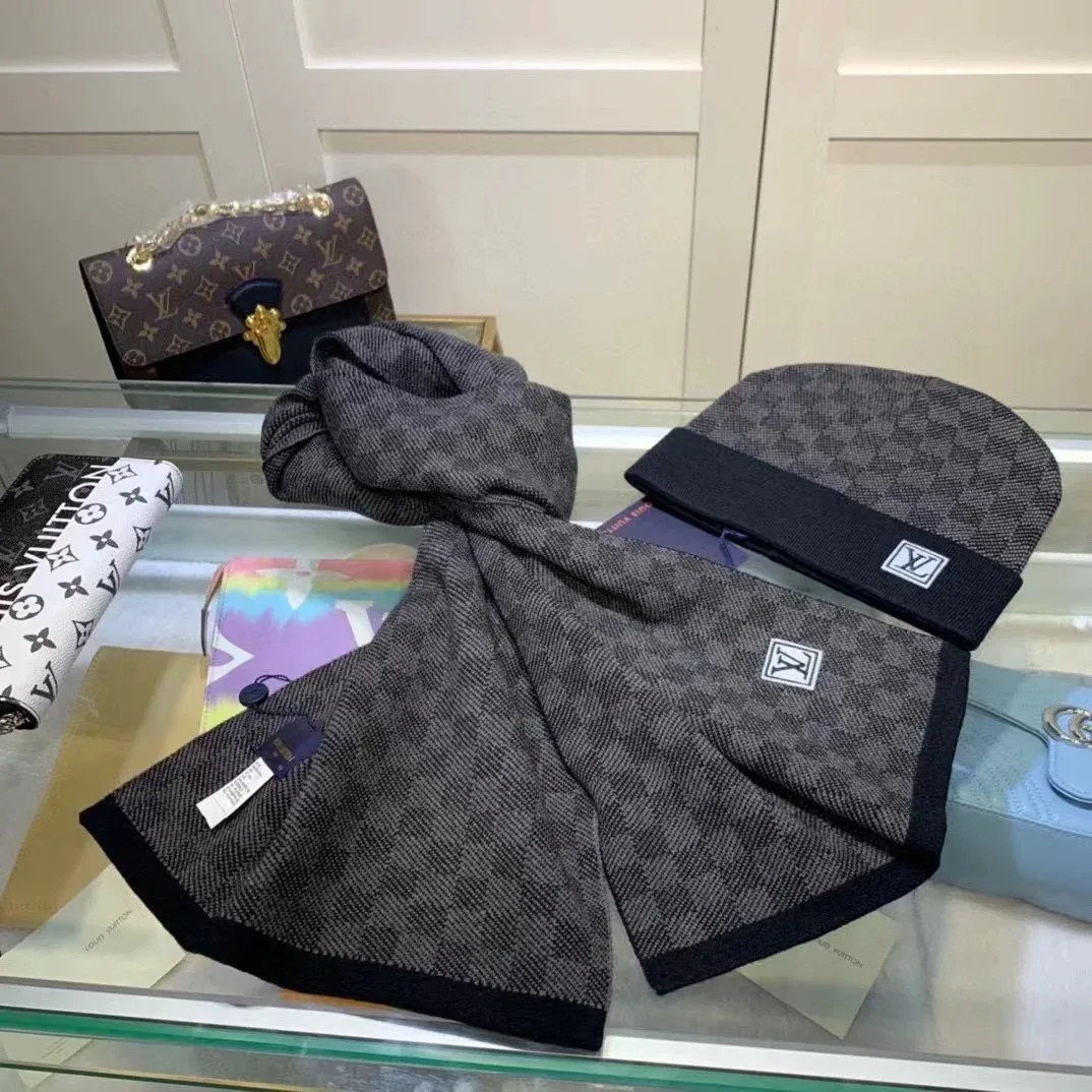 Louis Vuitton Louis Vuitton Monogram Grey Scarf Grey