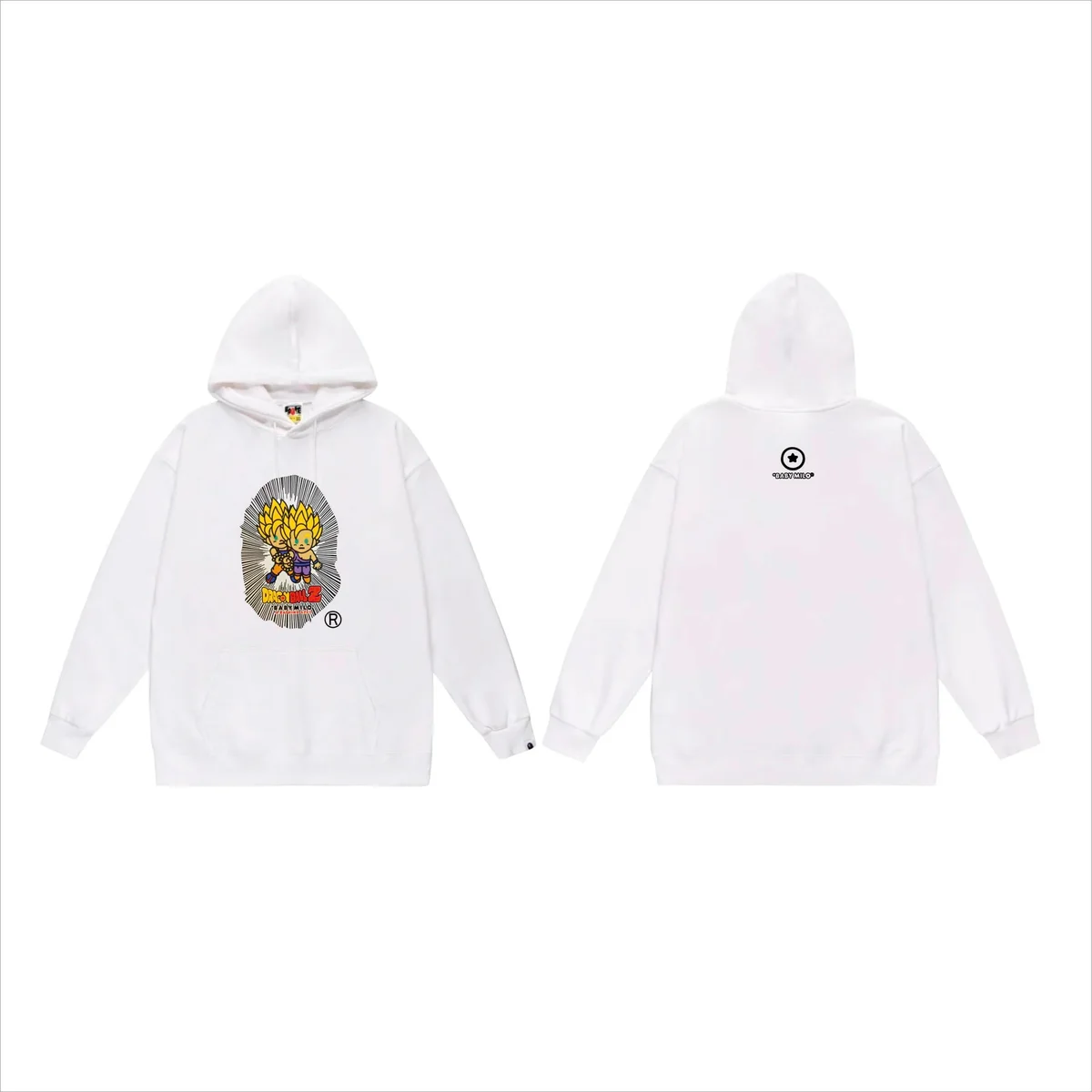 A Bathing Ape A Bathing Ape BAPE STA White Dragon Ball Z Graphic Hoodie White - 1
