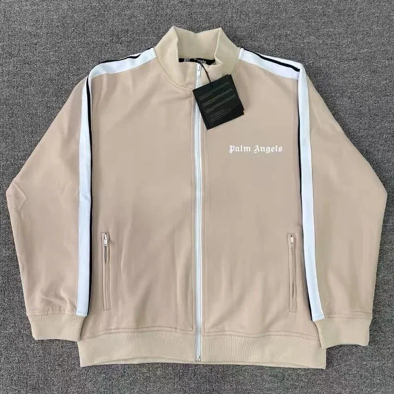 Palm Angels Palm Angels Beige Track Jacket Beige - 1