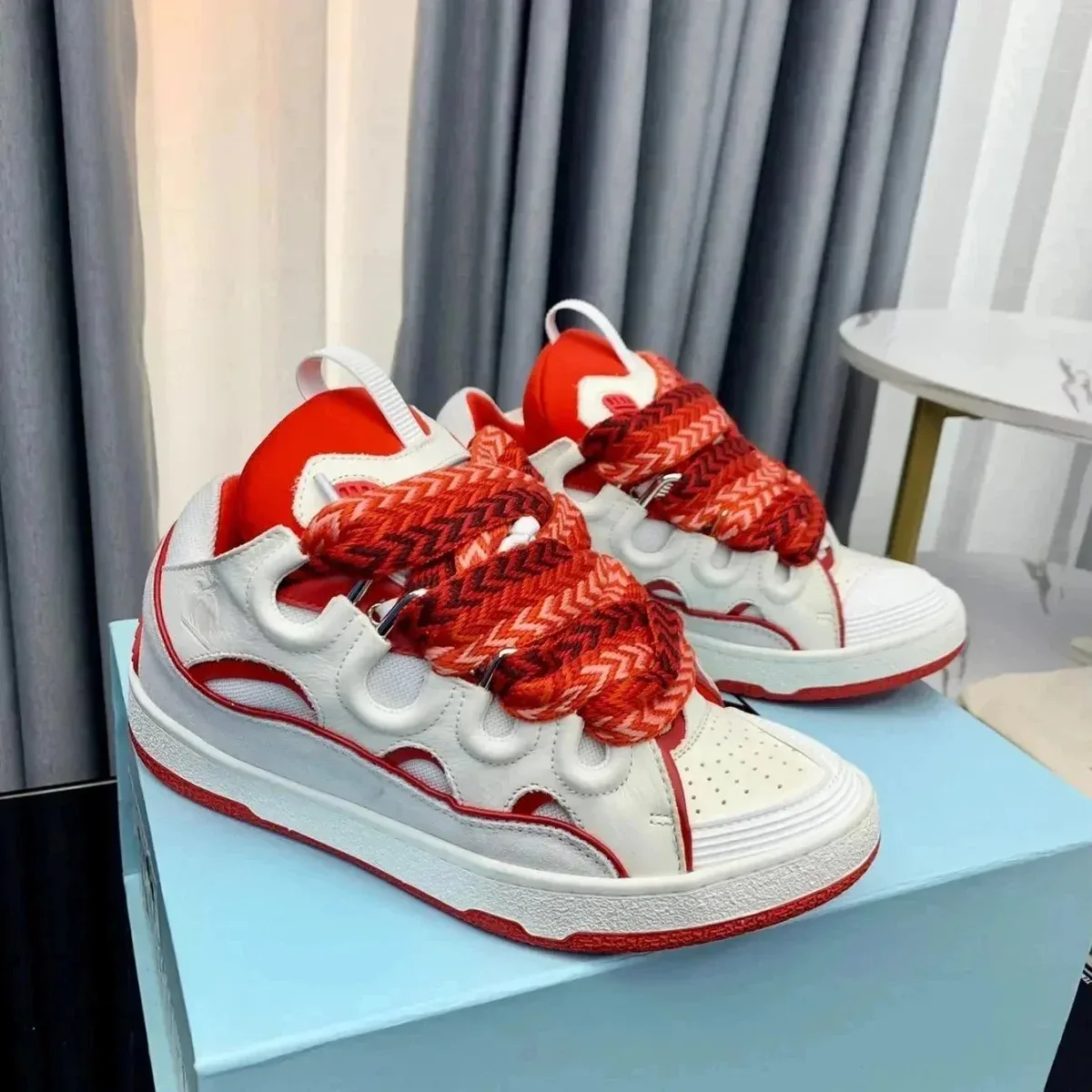 Yohji Yamamoto Y-3 Classic Football White/Red Sneakers White
