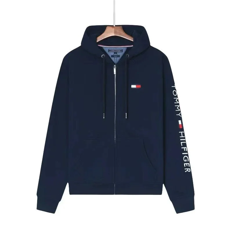 Tommy Hilfiger Tommy Hilfiger Navy Classic Logo Hoodie Navy - 1