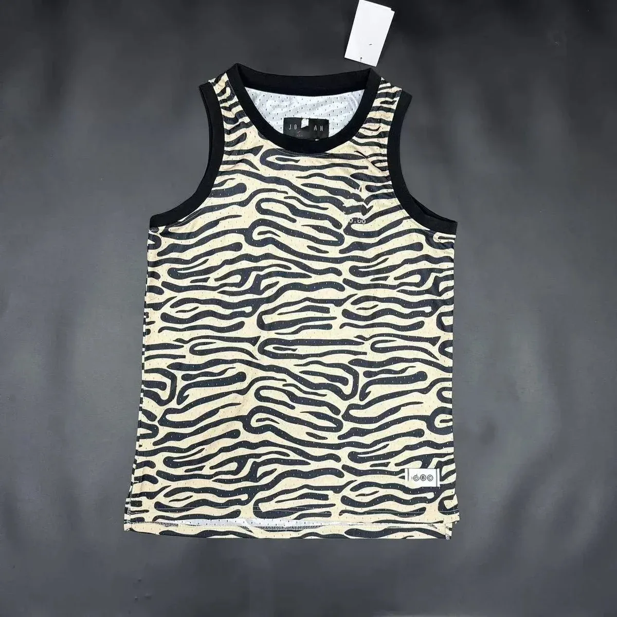 Jordan Jordan Air Jordan Tiger Mesh Tank Top Beige - 1